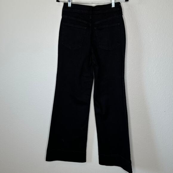 J.Crew Women’s Petite 1996 Denim Trouser In Black Rinse CC558 | Size 24 New - Picture 5 of 14